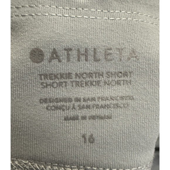 Athleta Trekkie North Short-Ethereal Bloom Magnolia White Size 16 - Picture 6 of 7